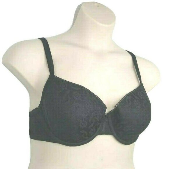 Lane Bryant Cacique Womens T Shirt Bra Lace Convertible Straps Size 44D Black - Picture 7 of 10